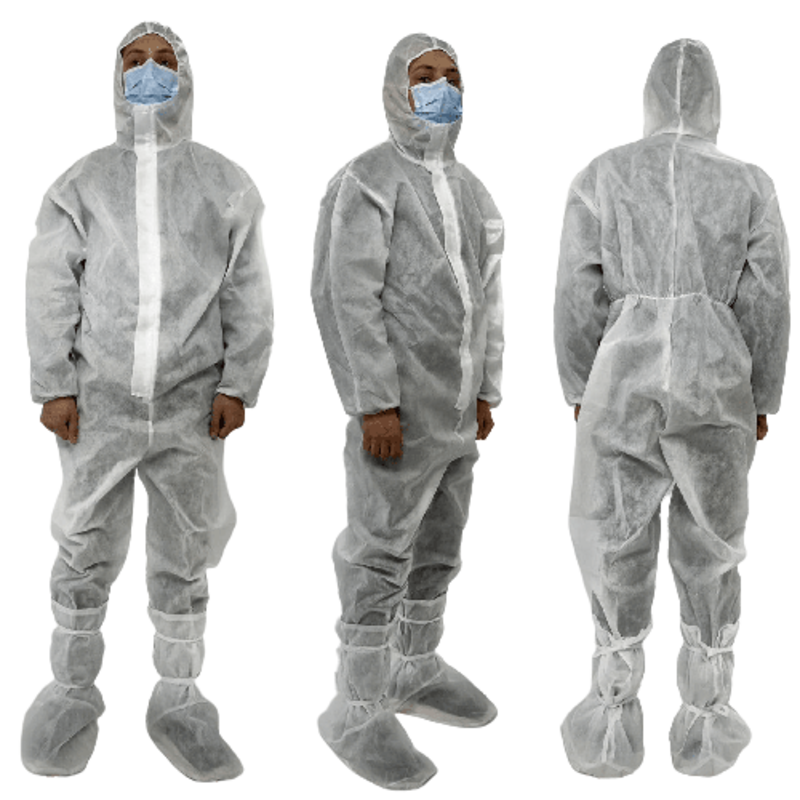 Комбінезон захисний одноразового використання + бахіли захисні на зав'язках